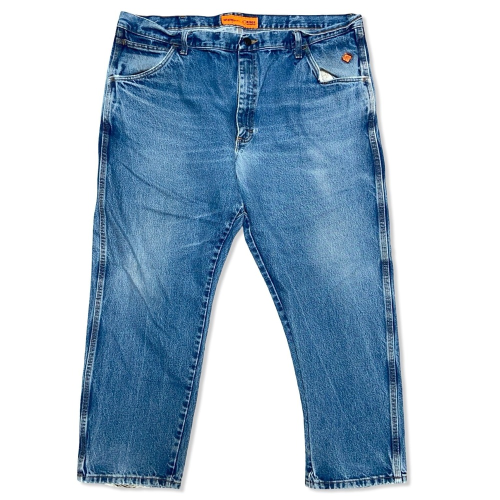 Wrangler FR Riggs Workwear Carpenter Jeans Men's Size 44x30 Blue Denim